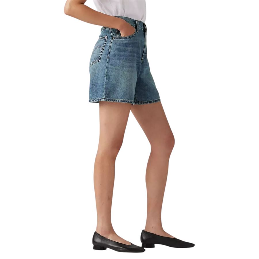 Short da donna Oversize A Vita Alta Lino + Denim Levis | A9311/0017DENIM
